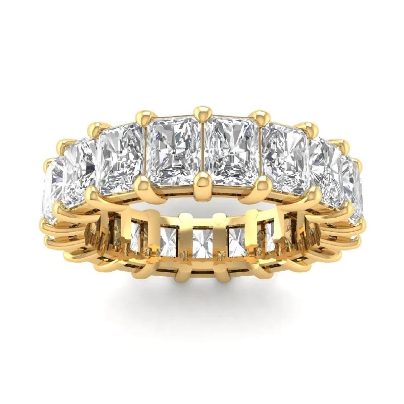 Women’s stackable engagement rings-14K Gold Princess Cut Diamond Eternity Ring, Lab Grown